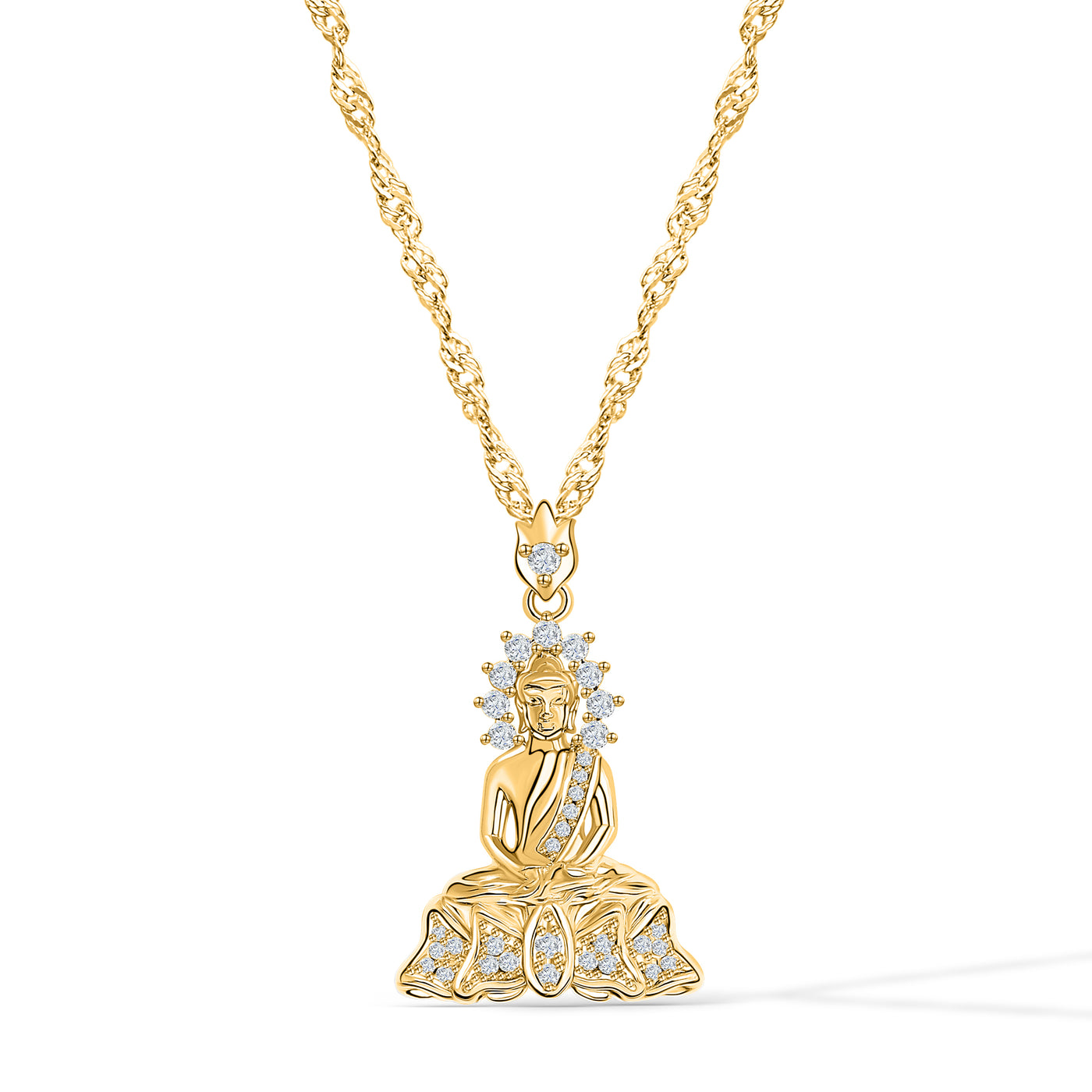 Collier bouddha majestueux