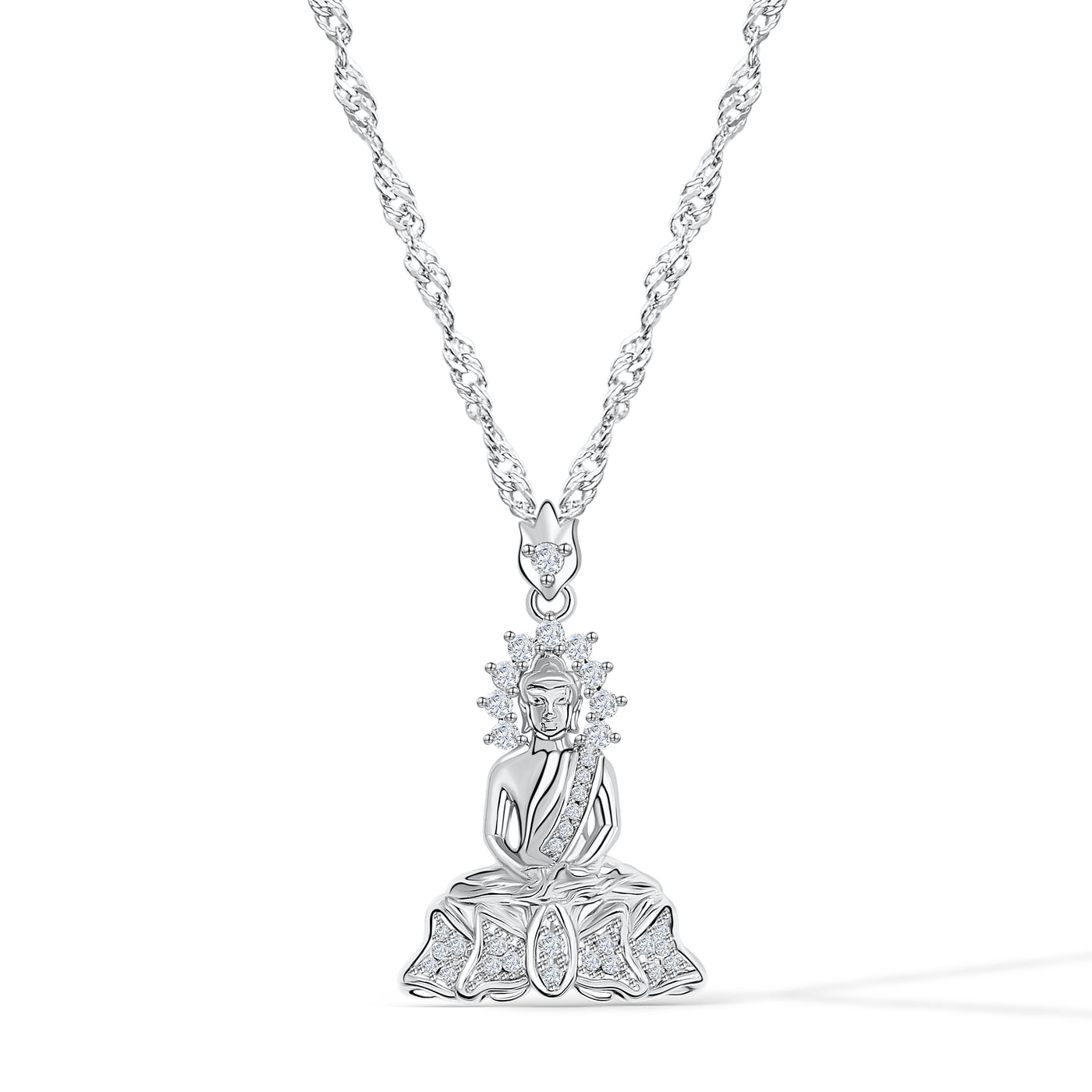 Collier bouddha majestueux