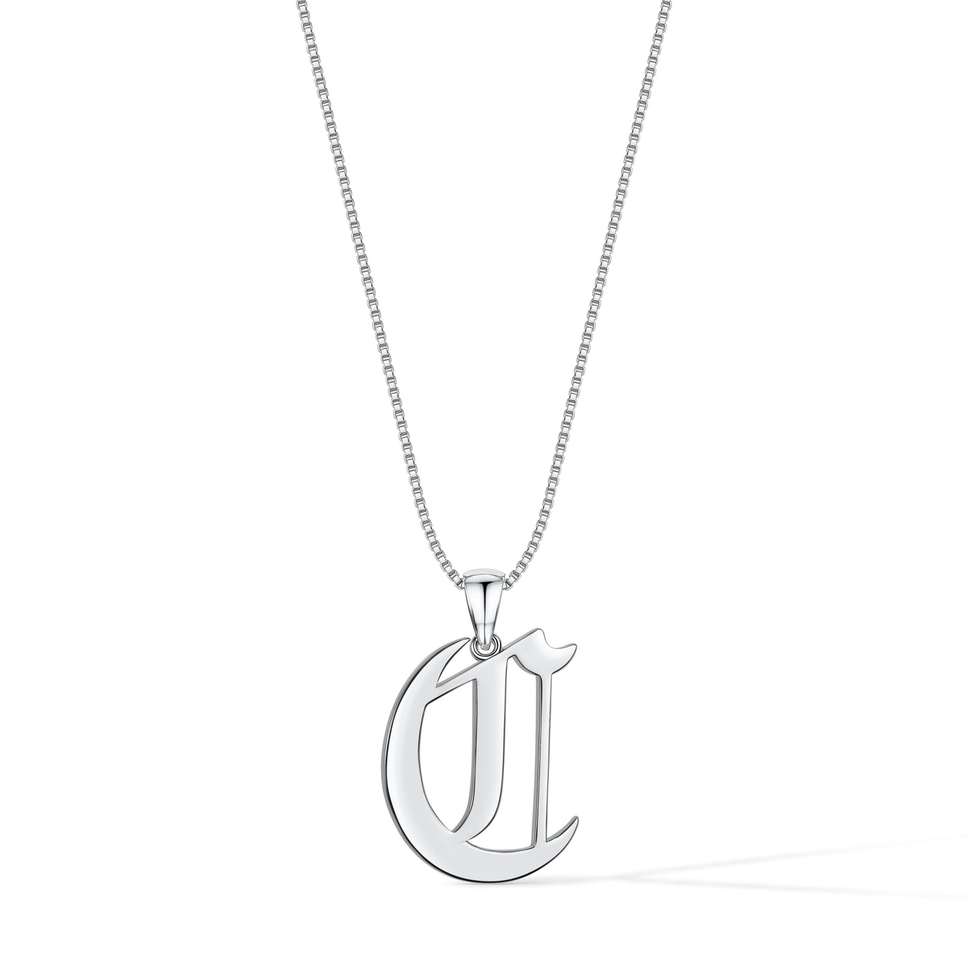 Gothic Initial Necklace