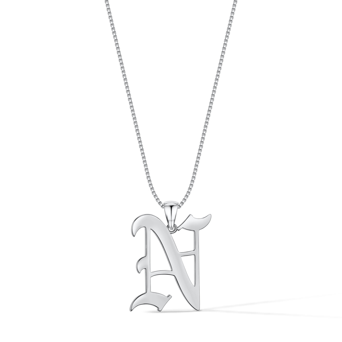 Gothic Initial Necklace