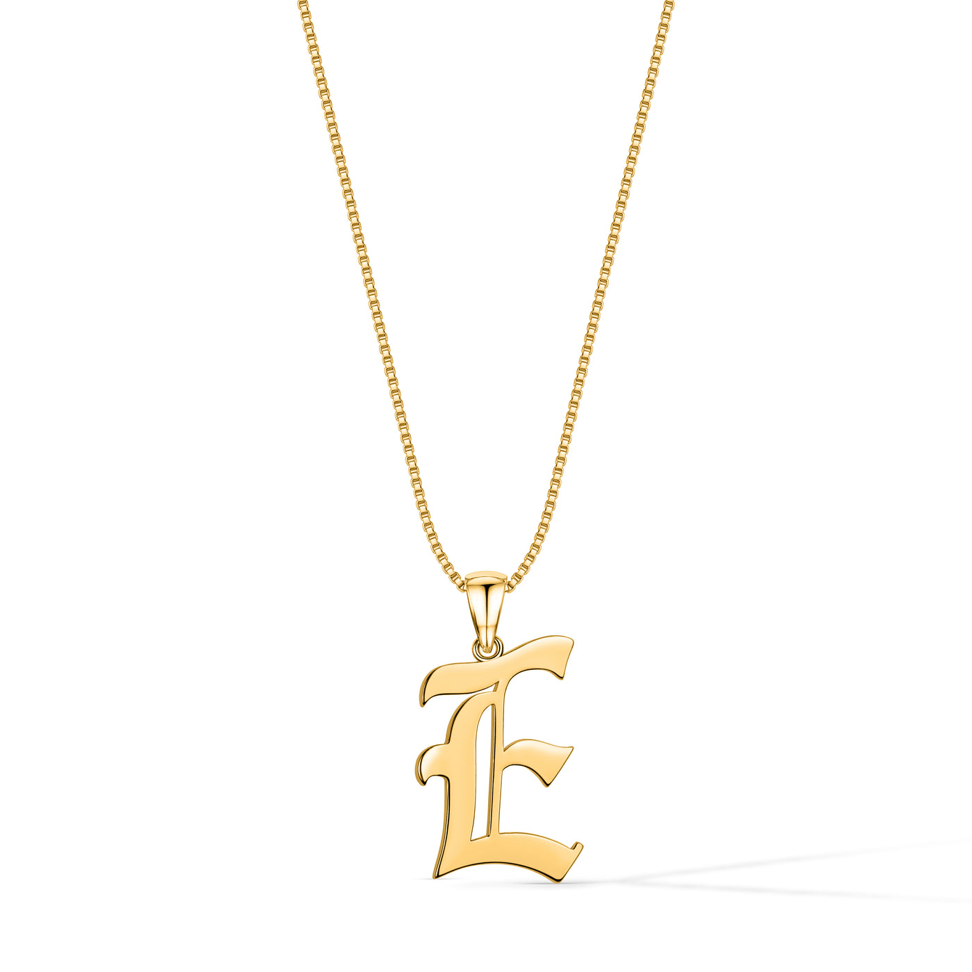 Gothic Initial Necklace