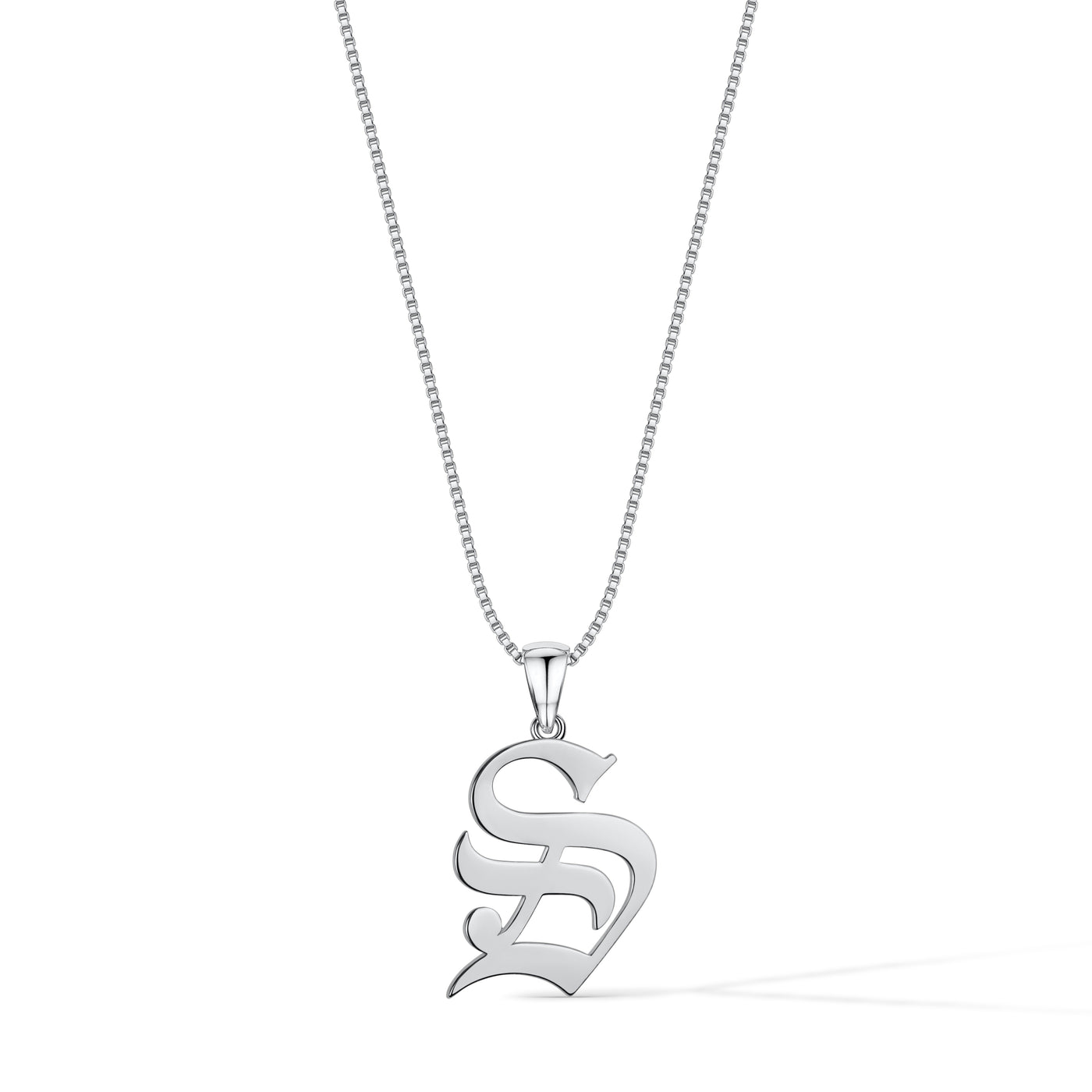 Gothic Initial Necklace