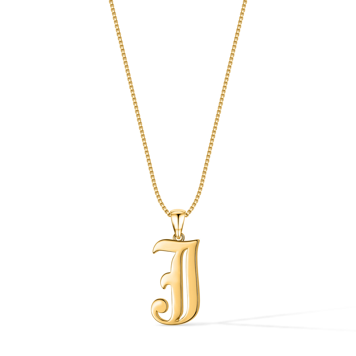 Gothic Initial Necklace