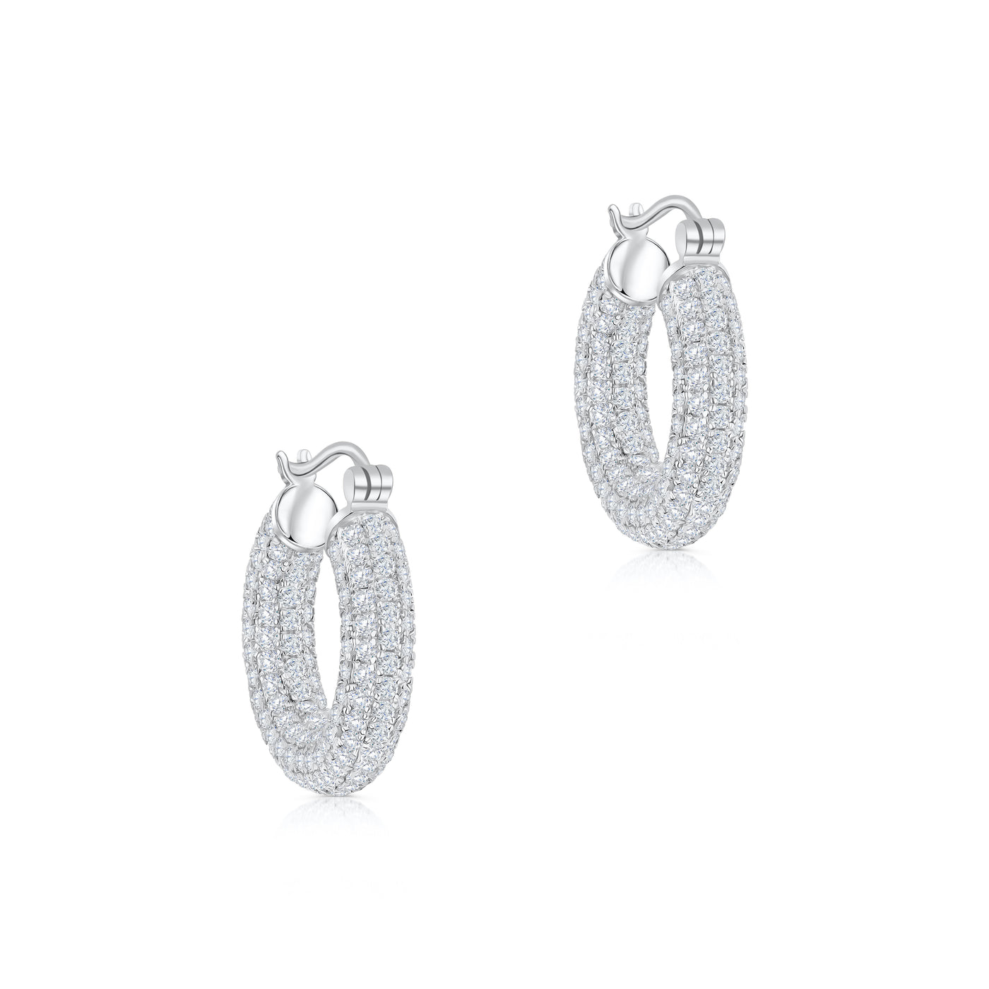 Pavé Chunky Hoops