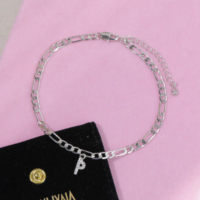 Diamond Initial Anklet