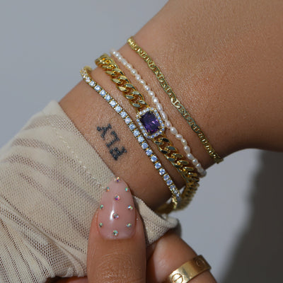 Pulsera de perlas de agua dulce
