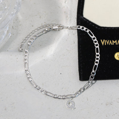Diamond Initial Anklet