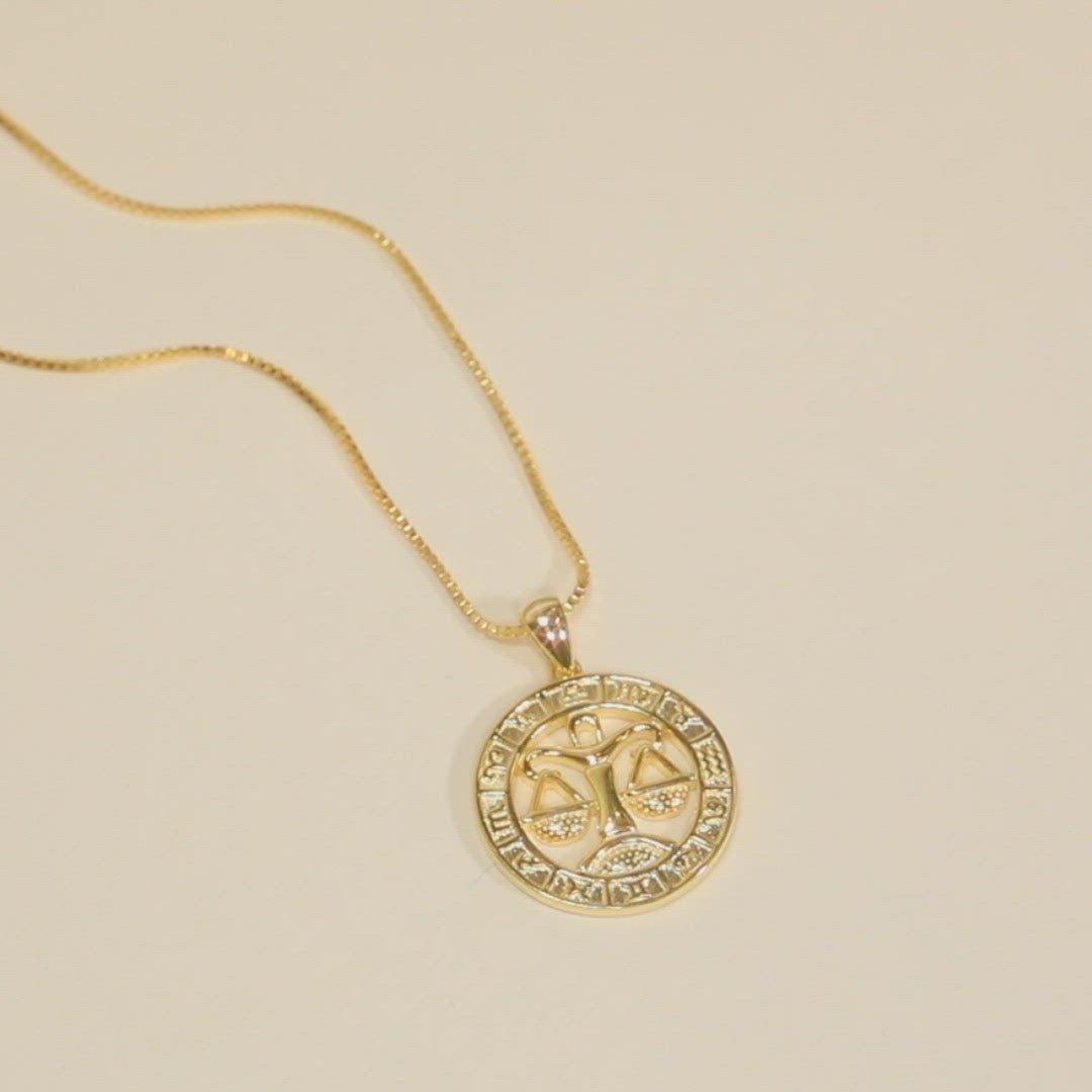 Sternzeichen-Münzen-Halskette