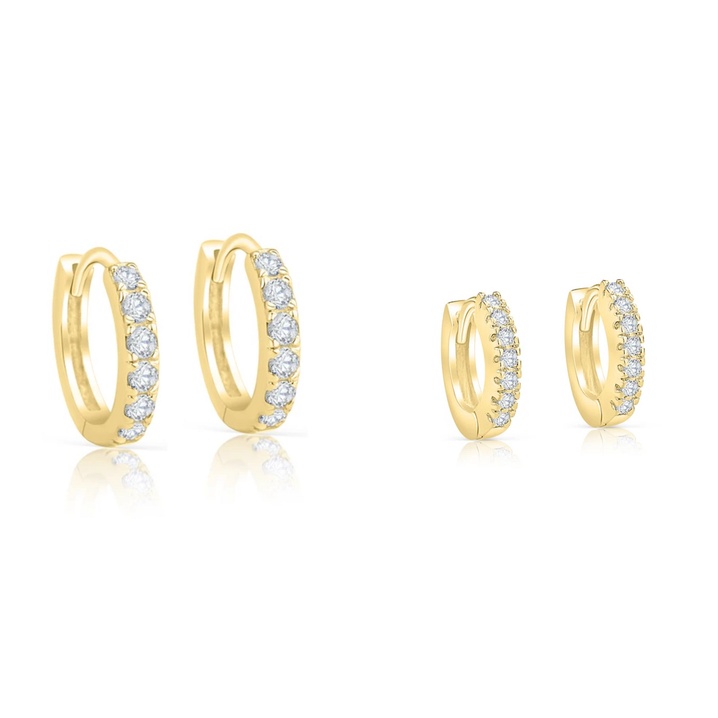 Diamant-Huggies-Set
