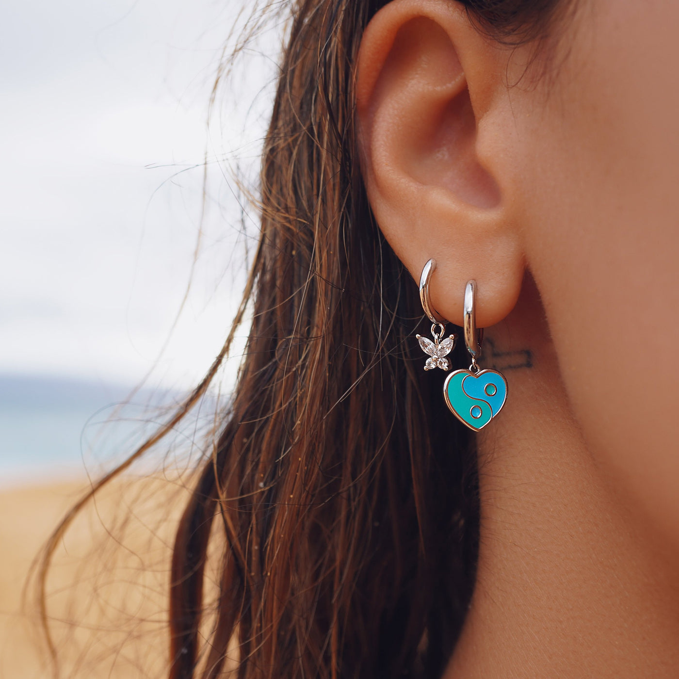 Pendientes de amor hawaiano