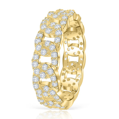Anillo de cadena de diamantes