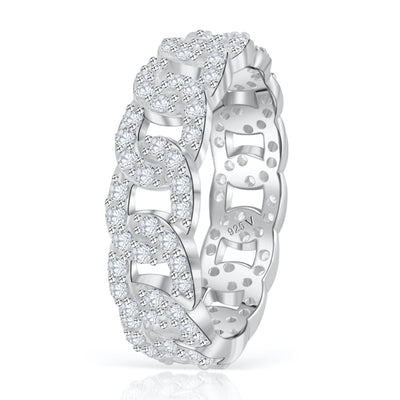 Anillo de cadena de diamantes