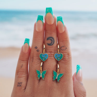 Pendientes de amor hawaiano