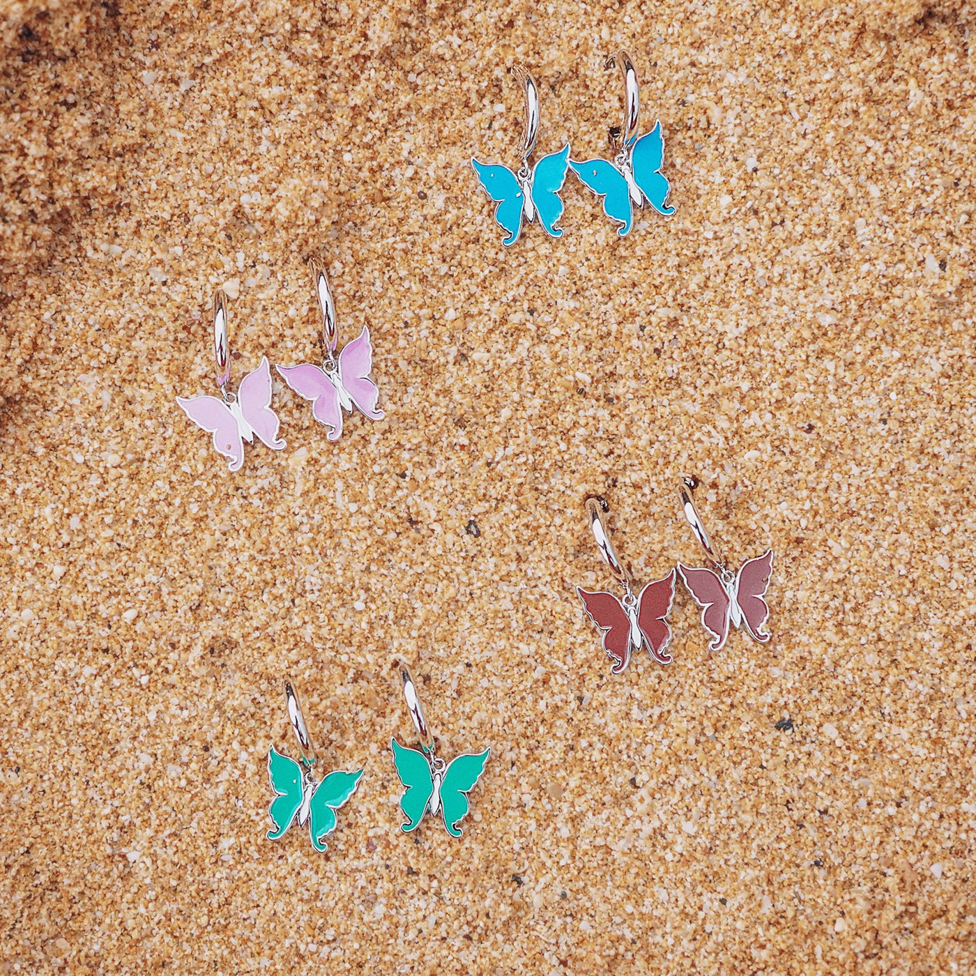 Pendientes Cacao Flutterfly