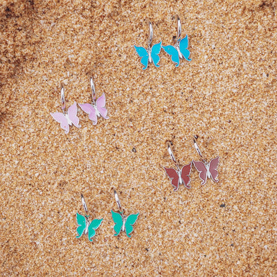 Pendientes Cacao Flutterfly
