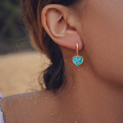 Pendientes de amor hawaiano