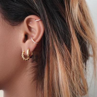 Vintage Twist Hoops
