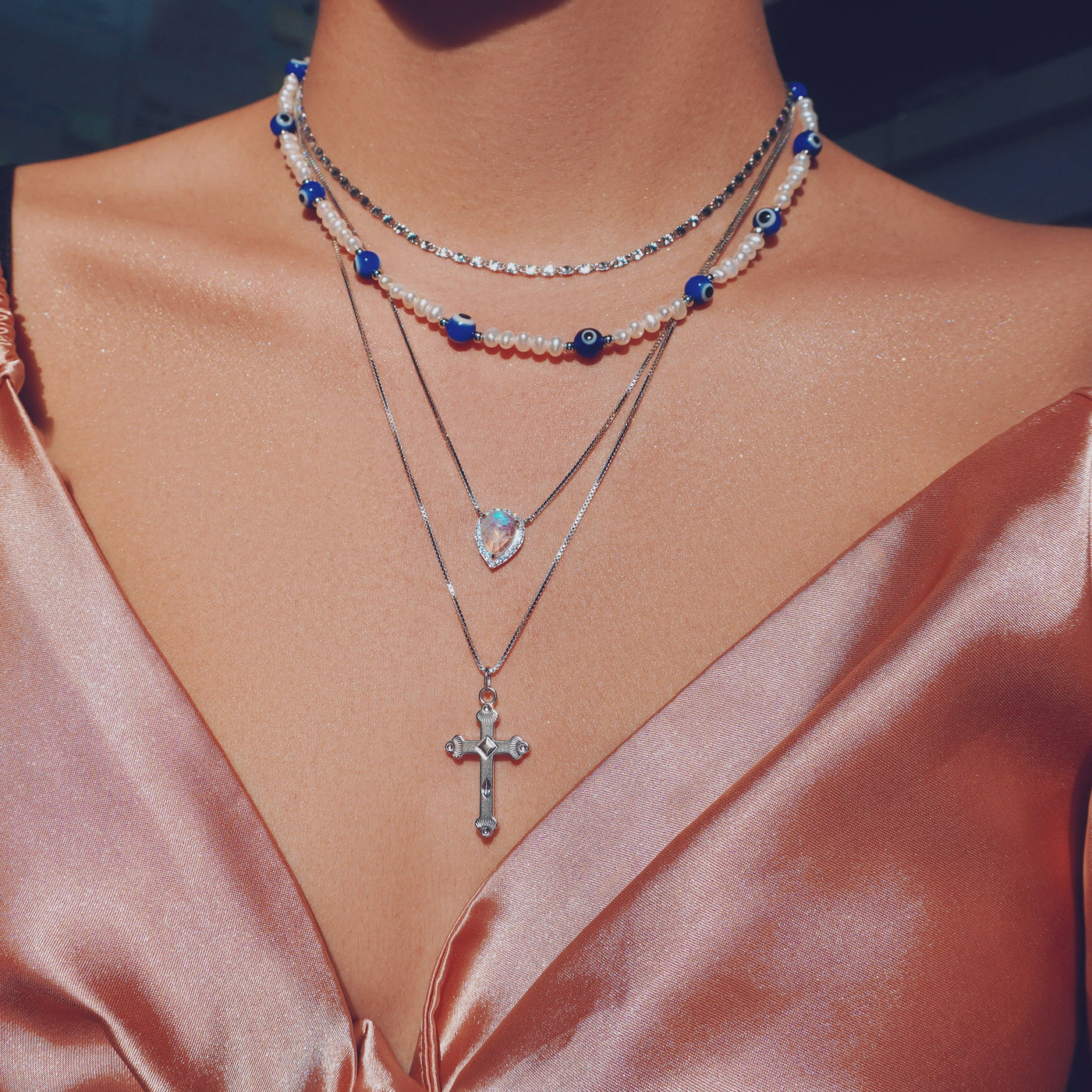 Eija Cross Necklace