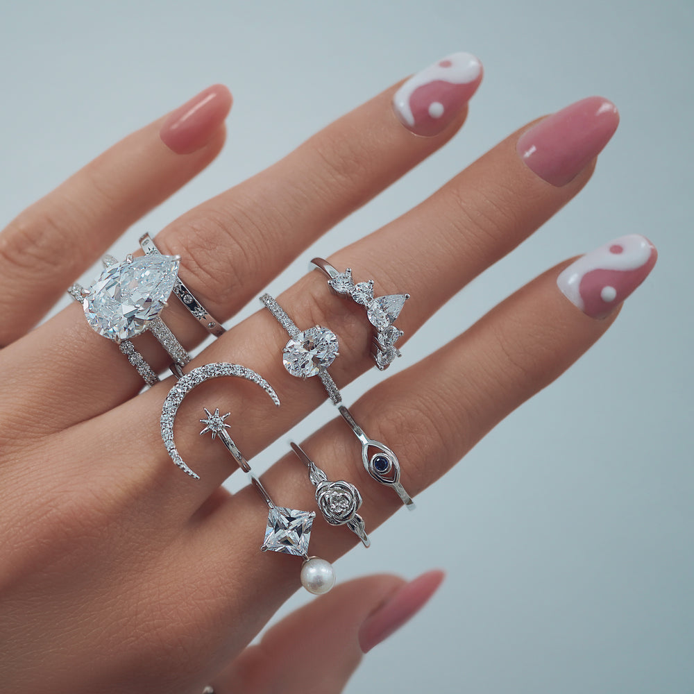 Finger Jewelry | Thin Rings - Simple Silver Color Adjustable Ring Women  Ladies Girls - Aliexpress