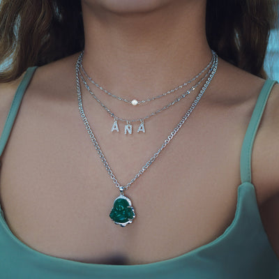 Jade-Buddha-Halskette
