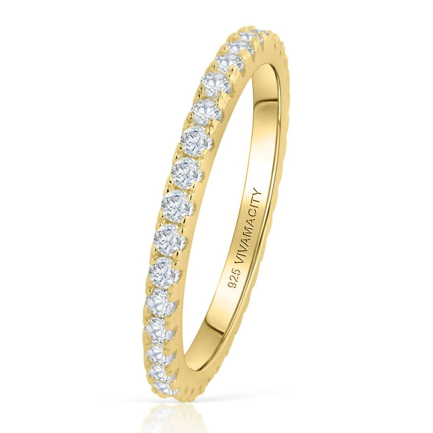 Anillo de banda de diamantes