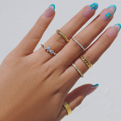 anillo torcido real