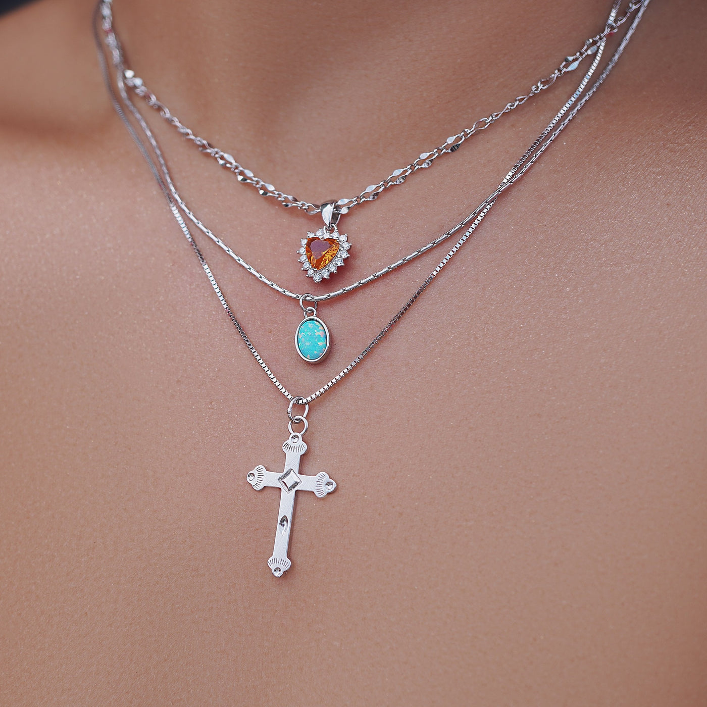 Eija Cross Necklace