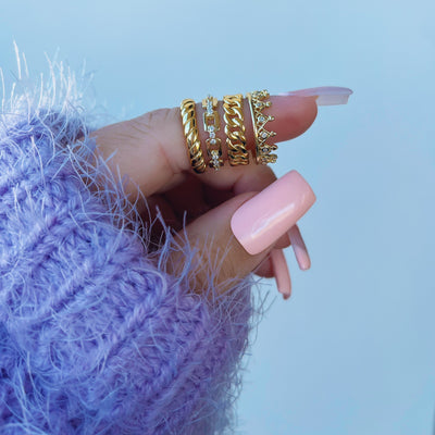 anillo torcido real