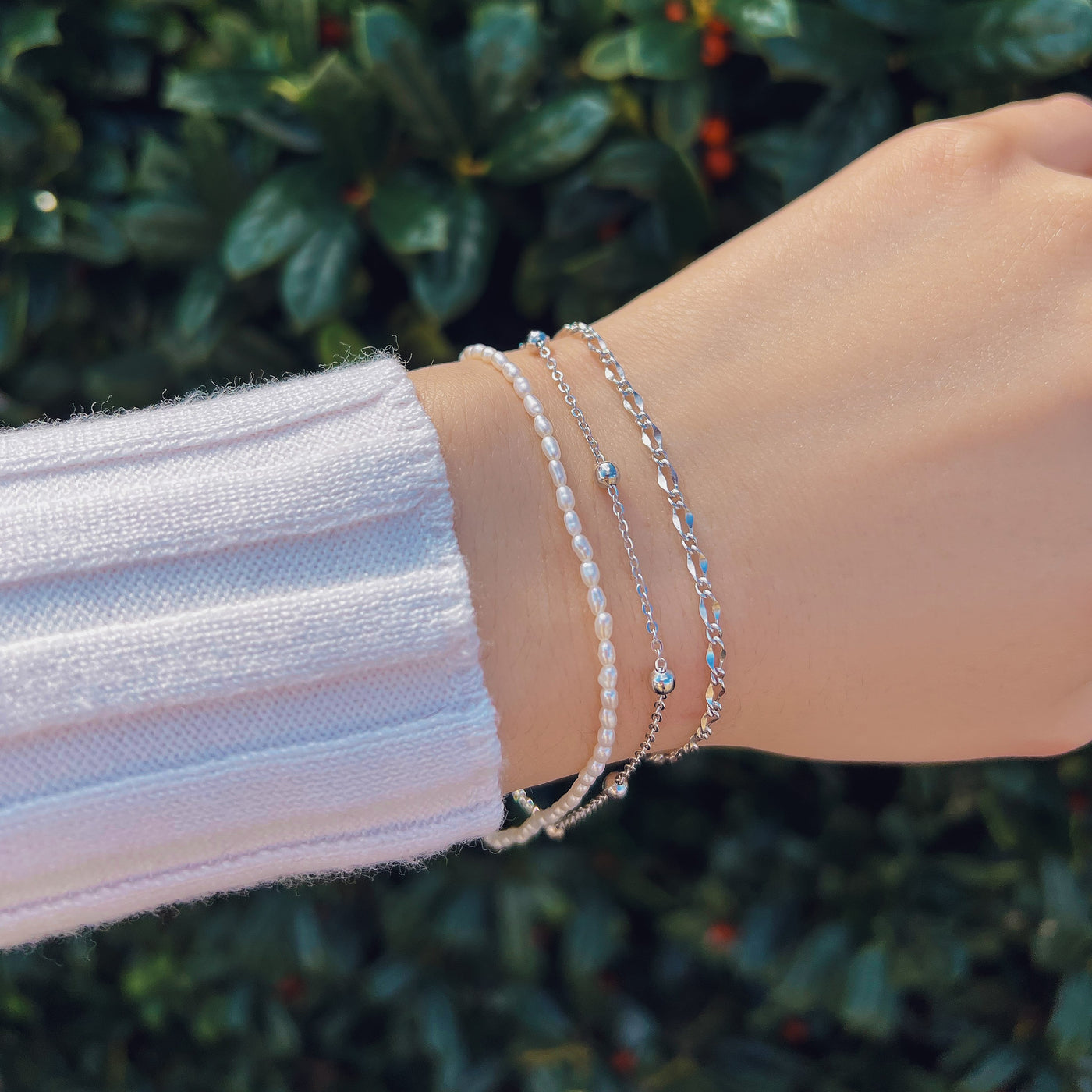 Süßwasser-Perlen-Armband