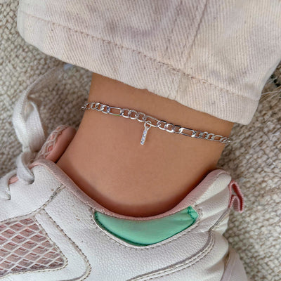 Diamond Initial Anklet