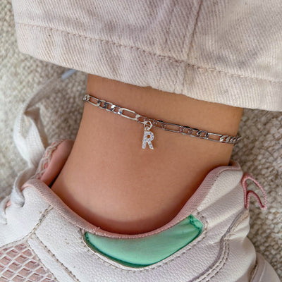 Diamond Initial Anklet