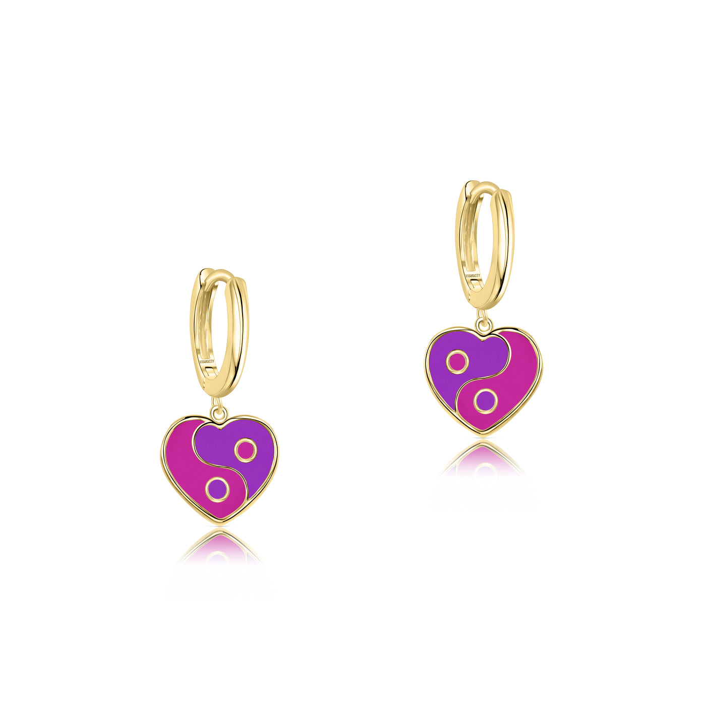 Aretes de amor de azúcar