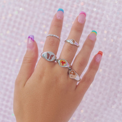 Anillo Llamas Gemelas