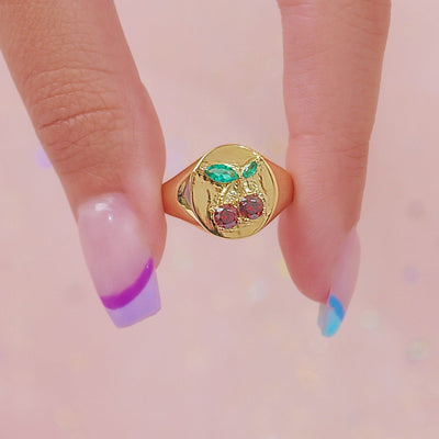 Anillo de beso de cereza