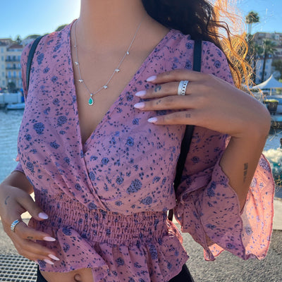 Anillo de cadena de diamantes