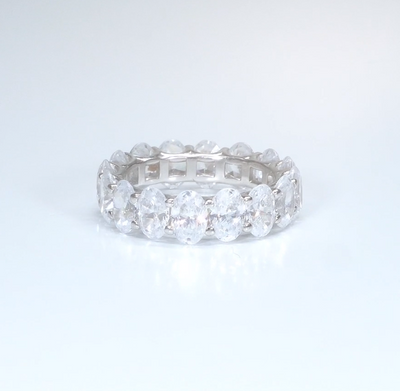 Oval Infinity Diamond Ring