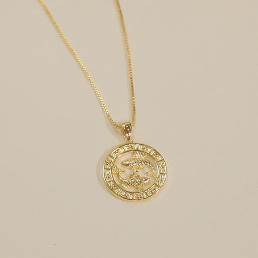 Collar de monedas del zodiaco