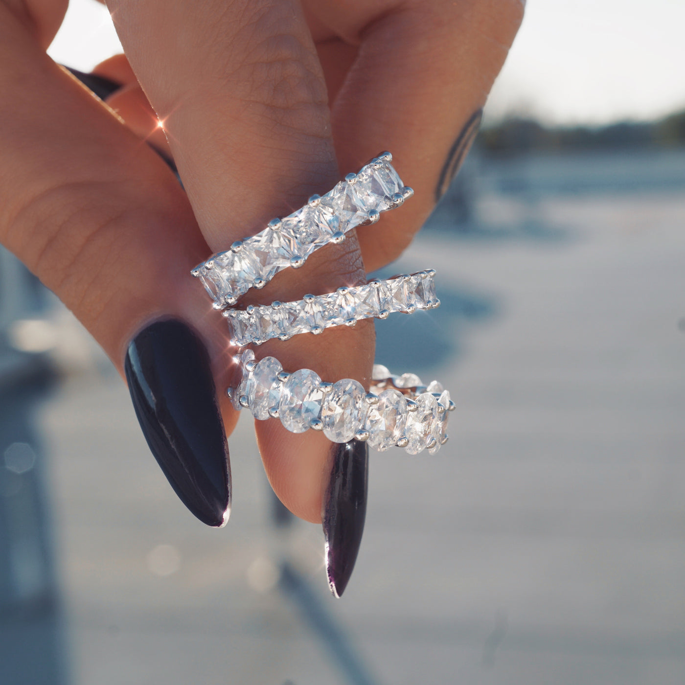 Bague diamant taille princesse