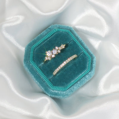 Anillo de banda de diamantes