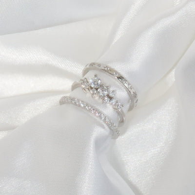 Anillo de banda de diamantes