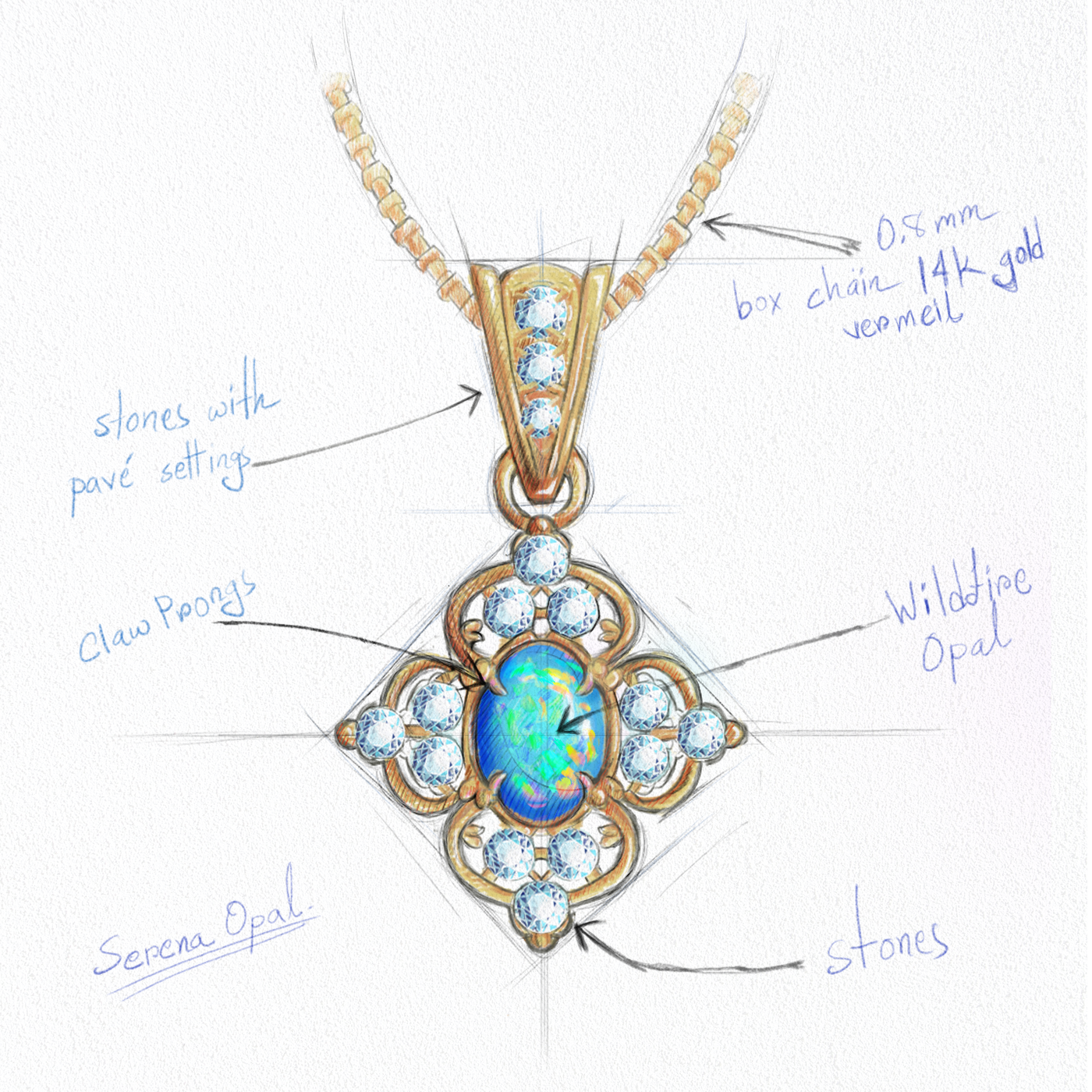 Collier Opale Serena